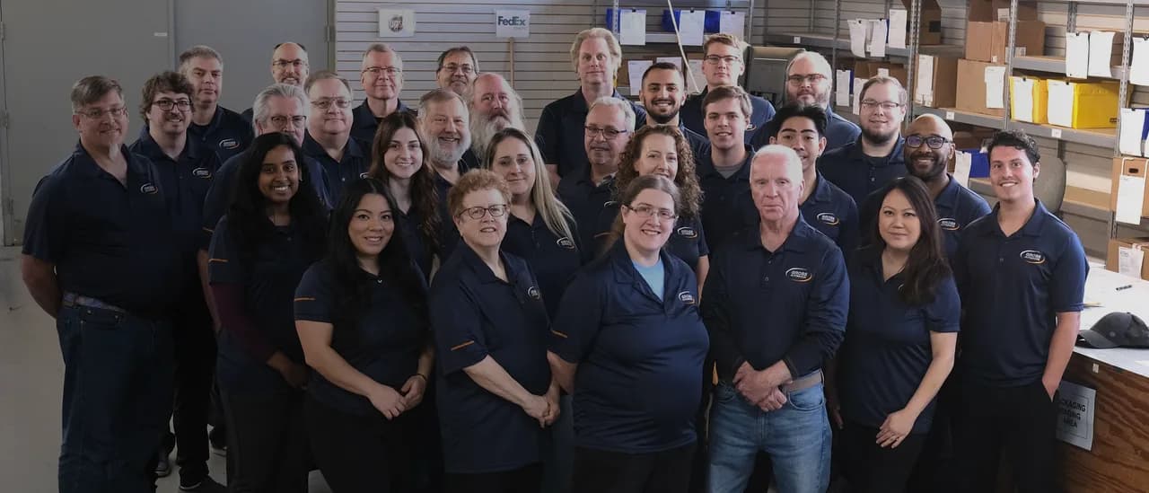 The Gross Automation team gathered in our Brookfield, Wisconsin warehouse