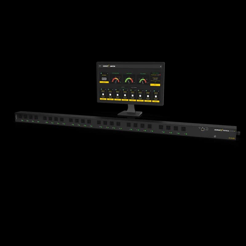 16A 24 NEMA outlet 0RU switched monitored vertical PDU SXVS1624