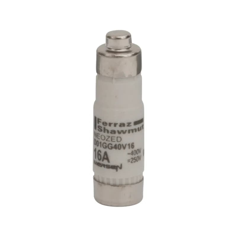 DIN D0 Fuse-link Neozed gG Size D01 400VAC 250VDC 16A Color code Grey Packaging quantity 50