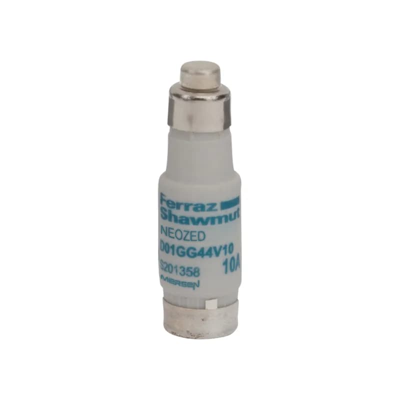 DIN D0 Fuse-link Neozed gG Size D01 440VAC 250VDC 10A Color code Red Packaging quantity 50