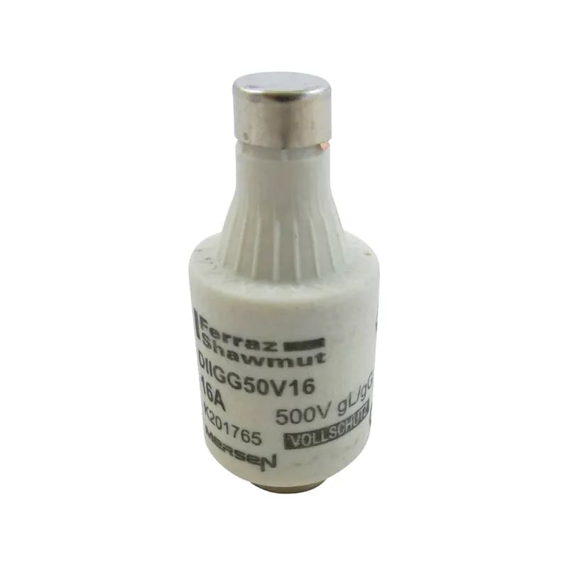 DIN D Fuse-link gG Size DII 500VAC 500VDC 16A Color code Grey