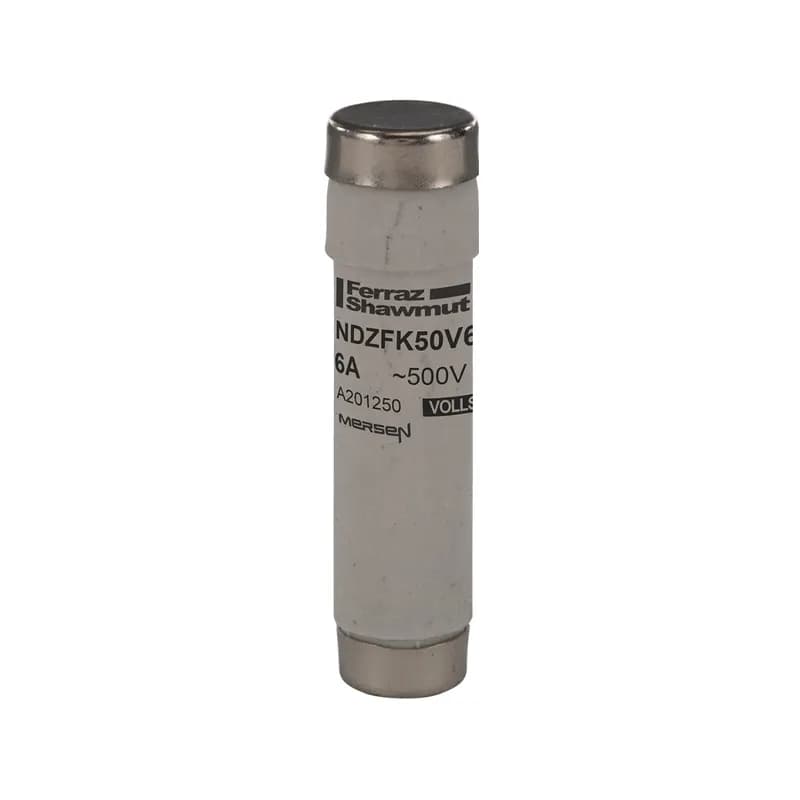 DIN D Fuse-link gG/Flink Size NDZ 500VAC 500VDC 6A Color code Green