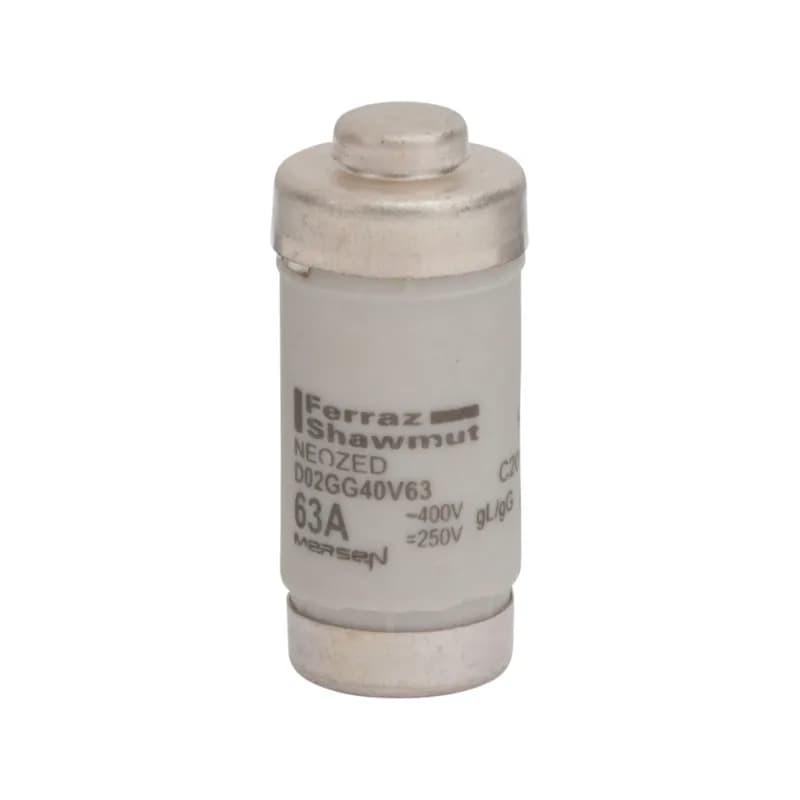DIN D0 Fuse-link Neozed gG Size D02 400VAC 250VDC 63A Color code Copper Packaging quantity 50