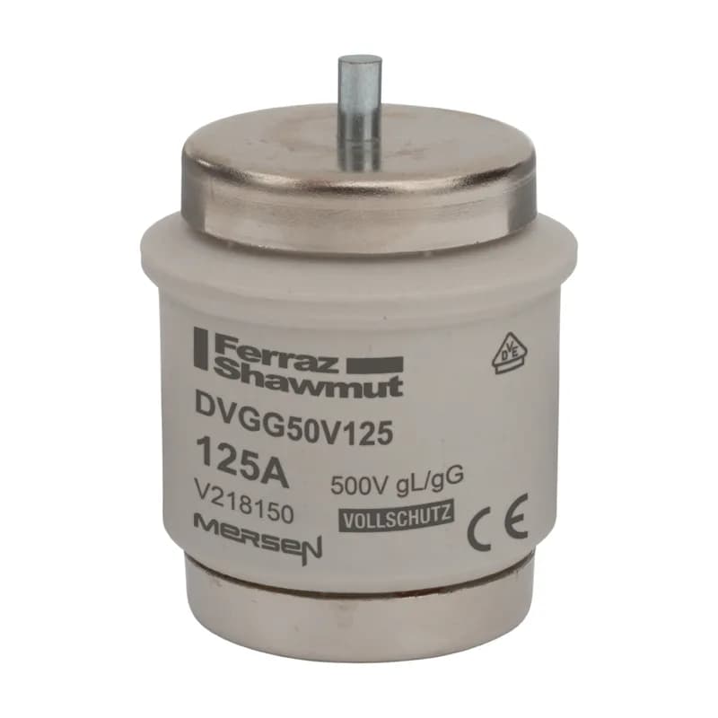 DIN D Fuse-link gG Size DV 500VAC 500VDC 125A Color code Yellow