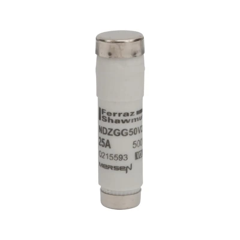DIN D Fuse-link gG Size NDZ 500VAC 500VDC 25A Color code Yellow