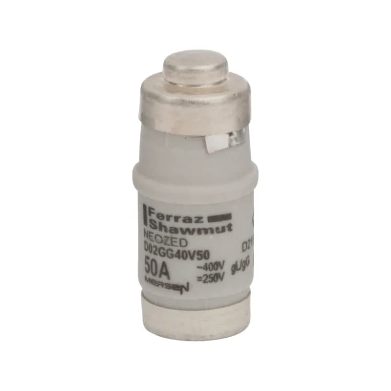 DIN D0 Fuse-link Neozed gG Size D02 400VAC 250VDC 50A Color code White Packaging quantity 50