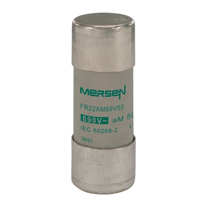Mersen R214122 - Cylindrical fuse-link aM Size 22x58 IEC 690VAC 50A