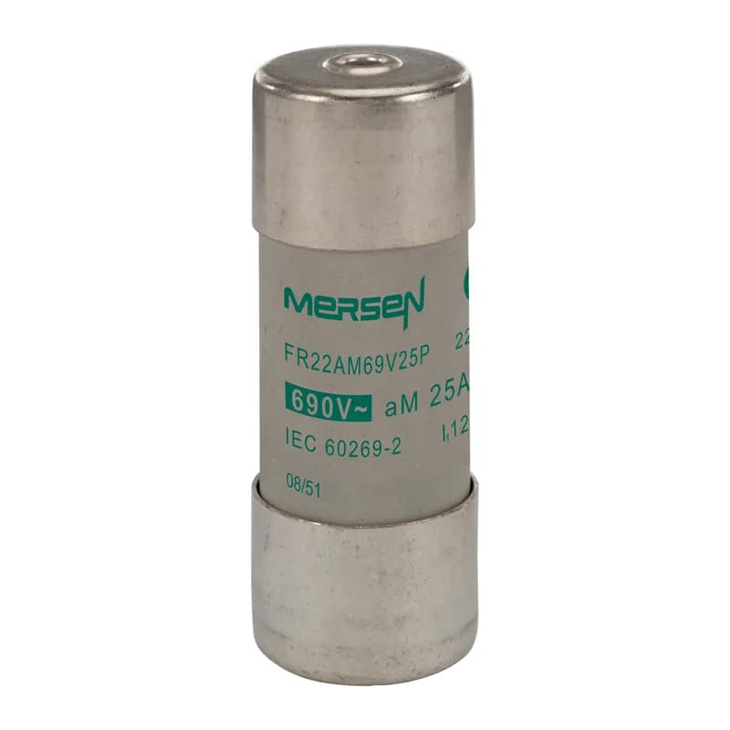 Mersen Q213615 - Cylindrical fuse-link aM Size 22x58 IEC 690VAC 25A With Striker
