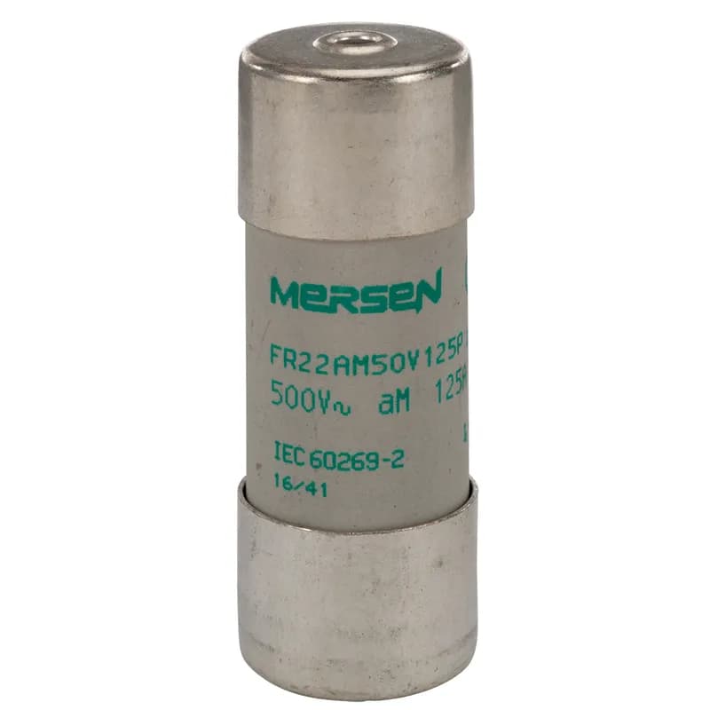 Mersen S201312 - Cylindrical fuse-link aM Size 22x58 IEC 500VAC 125A With Striker