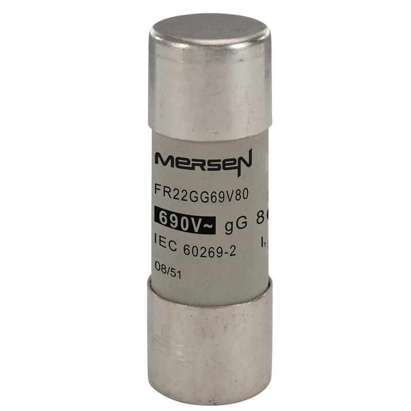 Mersen Q217180 - Cylindrical fuse-link gG Size 22x58 IEC 690VAC 80A