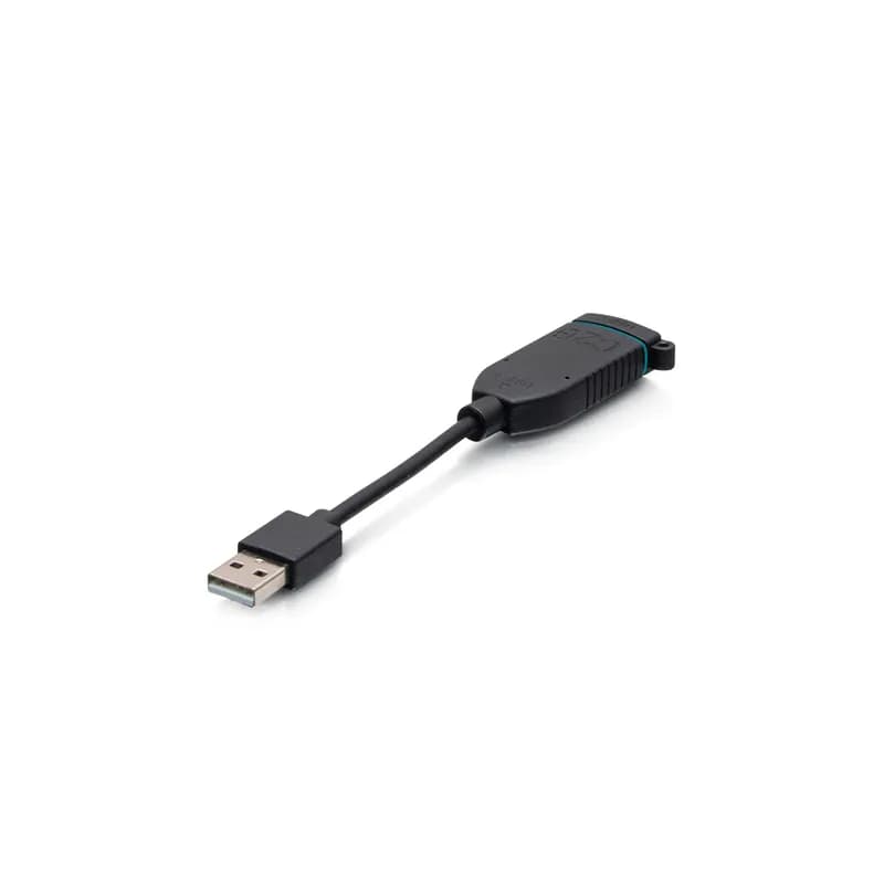 This USB-A to USB-C Dongle Adapter Converter for AV Ring is an easy and convenient solution for connecting a USB-C cable, USB-C hub, or USB-C peripherals to a USB-A female port on a laptop or source device. The eyelet hole on the adapter makes it a perfect addition to your new or existing HDMI AV Adapter Ring. Pair this adapter with a USB-A laptop and the Barco ClickShare to enjoy a hybrid meeting space with flexibility for virtual collaboration. Connector 1: (1) USB-C Male Connector 2: (1) USB-A Male Features * Adapts a USB-A female port of a laptop or source device to a USB-C port for data transmission * Dongle style adapter reduces strain, prolonging the life of the port * Plug-and-play, so no additional software or drivers needed * Adapter includes a blue band around it, making it quickly identifiable when added to an HDMI AV Adapter Ring