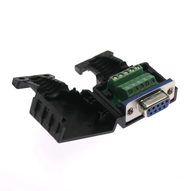 9 Pin D-Sub Female to Female kit, Screw Terminal
