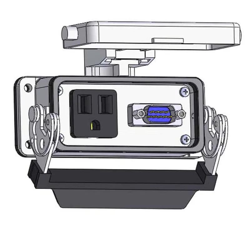 Panel Interface Connector with Simplex outlet, DB9M, in a 16LS housing