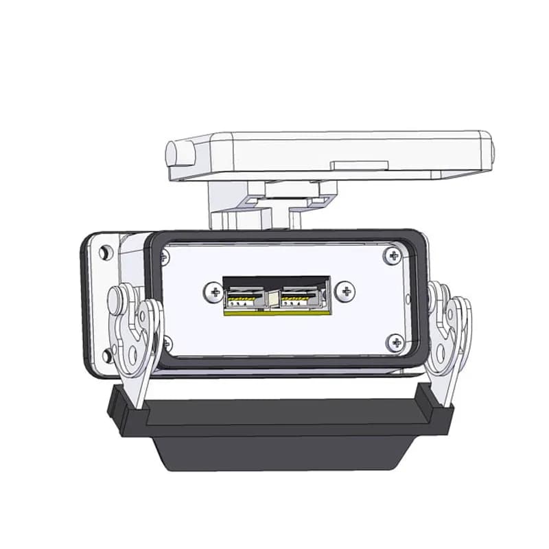 Mencom Corporation D-USB-16LS - Panel Interface Connector with, 2 x USB, in a 16LS housing