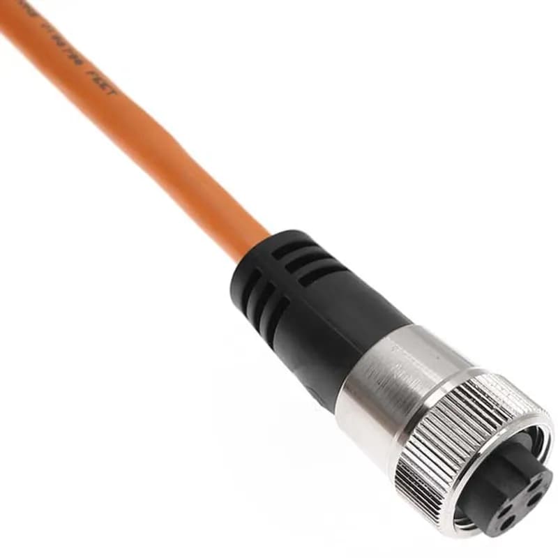 Foundation Fieldbus, Cordset, Shielded Cable, Not shielded to coupling nut, 4 Pole, 7/8UN2 Female Straight, 10M, 18awg, 8A, Orange, PVC