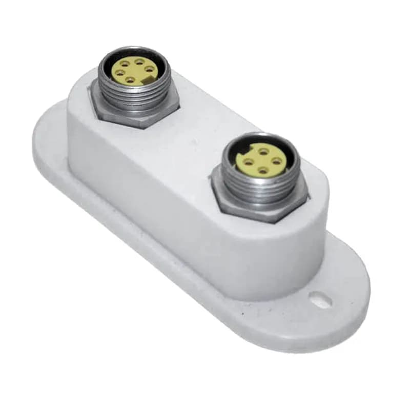 Mencom Corporation FFIN-2-4FR-CA-NS - Foundation Fieldbus, Conduit Adapter, 2 ports, 4 Pole 7/8UN2 Female Straight, 4A, No Switch