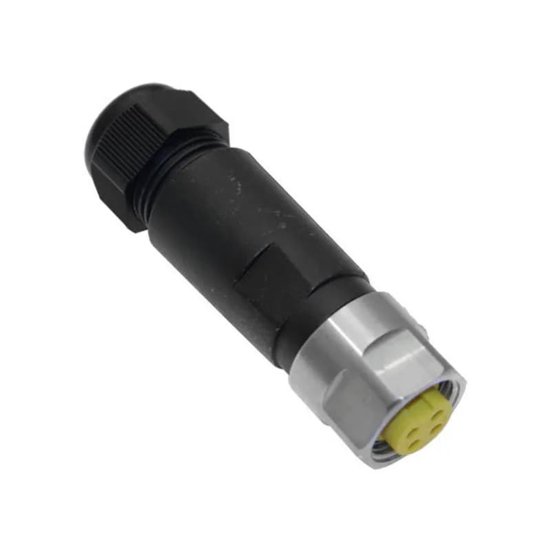 Foundation Fieldbus, Field Wireable, 4 Pole, 7/8UN2 Female Straight, 15A, Stainless Steel