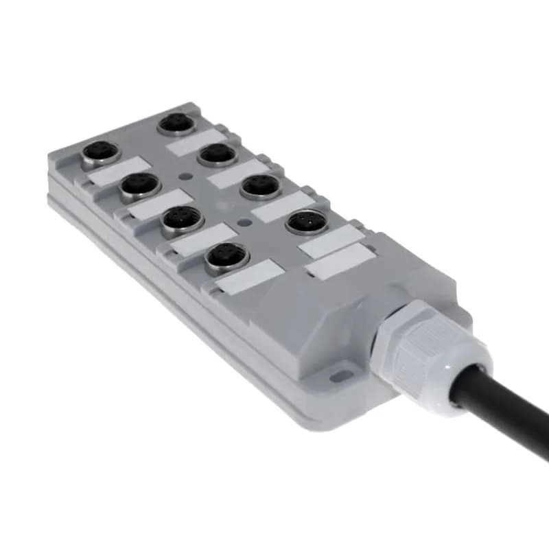 JAC Junction Blocks, 3 Pin, 8 Port, No Led, 10 Meters of Home Run Cable