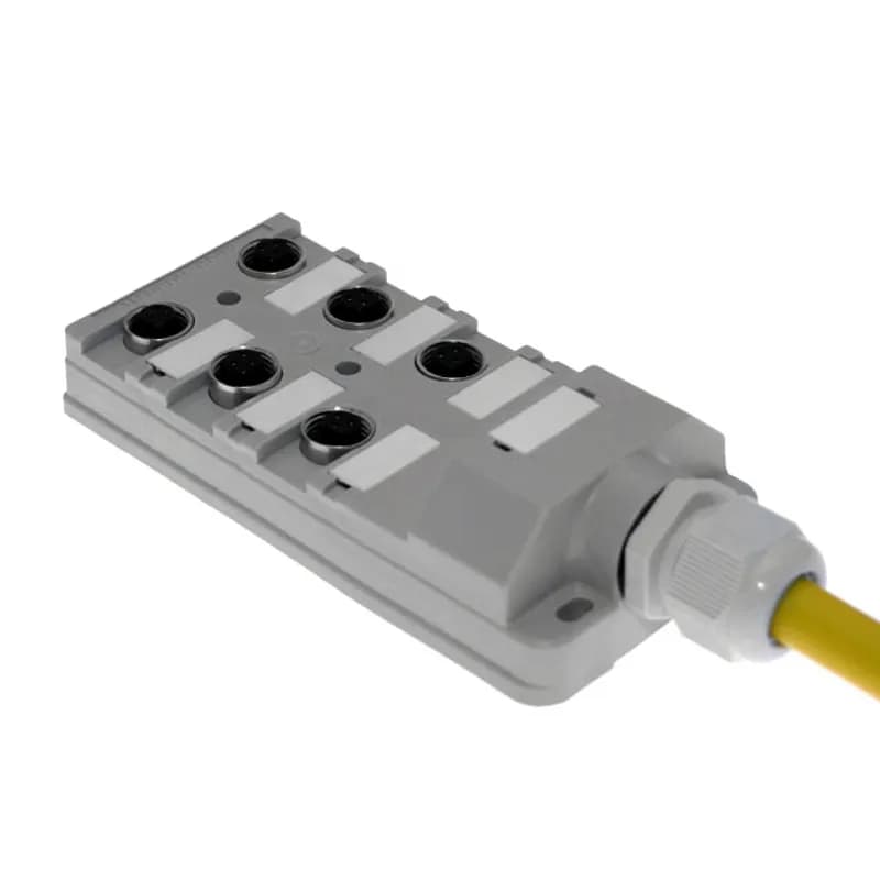 Mencom Corporation JAC-630-008-C100 - JAC Junction Blocks, 3 Pin, 6 Port, No Led, 10 Meters of Home Run Cable