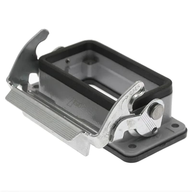 Mencom Corporation JCVI-10L - JEI Series, Rectangular Base, Bulkhead mount, size 57.27, V-Type, Single Latch