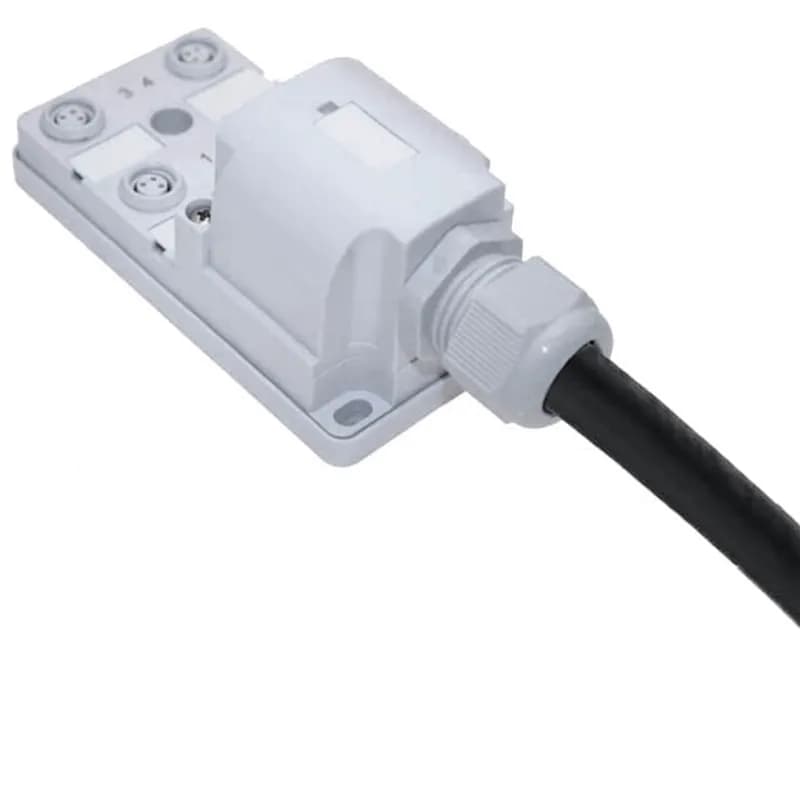 JAN Junction Blocks, 3 Pin, 4 Port, No Led, 5 Meters of Home Run Cable