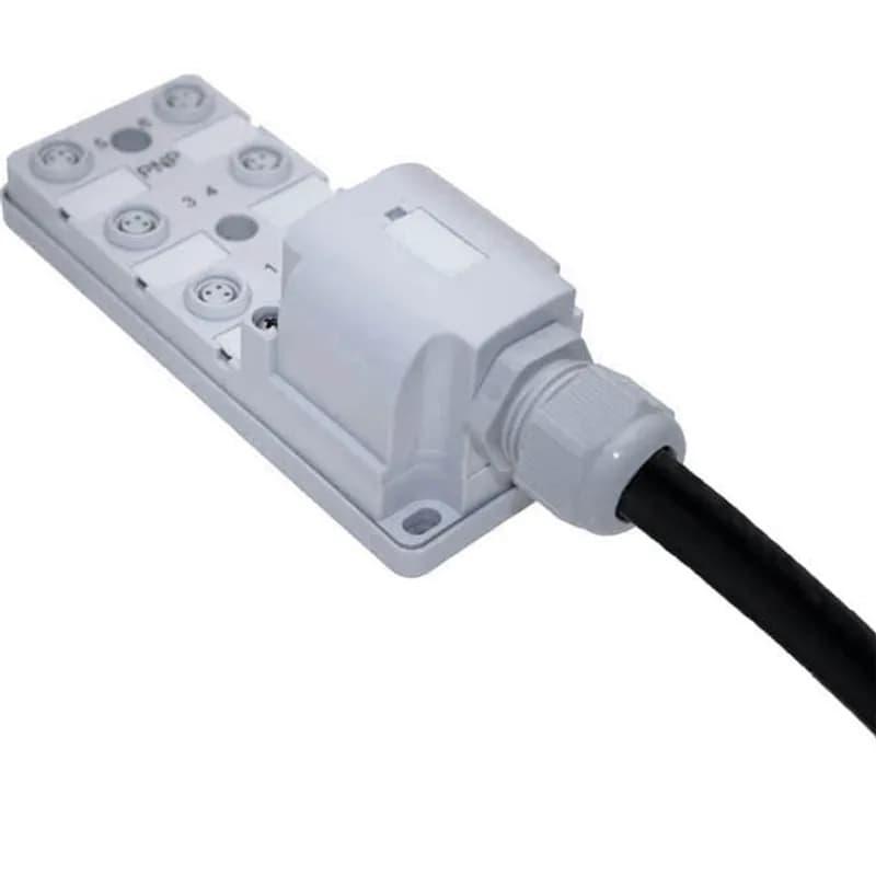 Mencom Corporation JAN-63P-208-C100 - JAN Junction Blocks, 3 Pin, 6 Port, PNP, 10 Meters of Home Run Cable