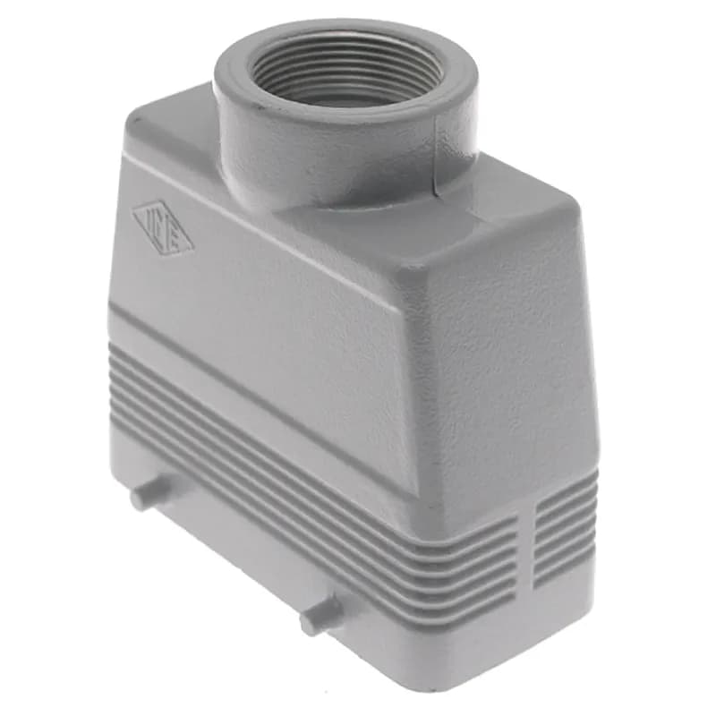 Standard, Rectangular Hood, size 77.27, 4 Pegs, Top M32 cable entry, High Construction