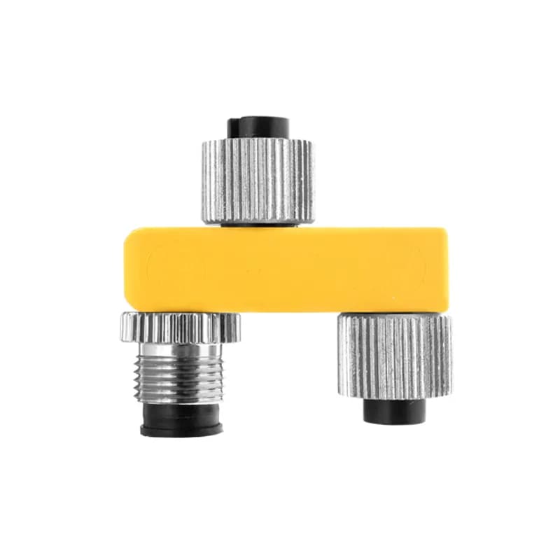DeviceNet Drop, M12, 5 Pole Female splitter to 5 pole Male and 5 Pole Female