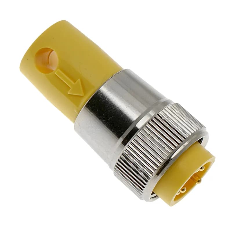 MIN Size I, Dummy plug, 4 Pole, Male Straight, 15A, European