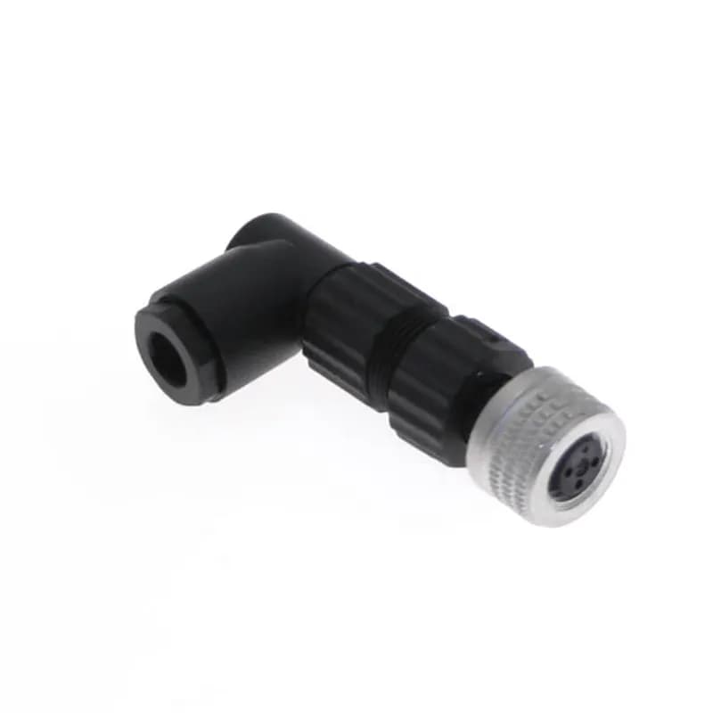 NAN, Field Wireable, 4 Pole, Female Right Angle, 4-5mm, Nickel Plated Brass
