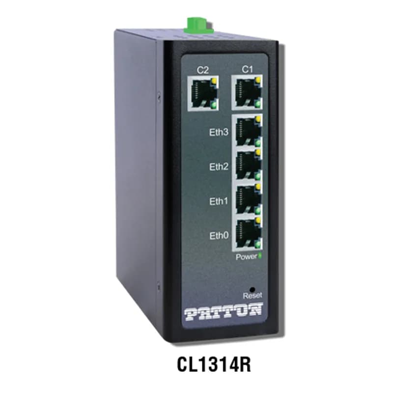 CopperLink Ruggedized Long Range Ethernet Extender (Pre-Config Remote); 1 pair; 4 x10/100; -40 to 85C; internal +12 to +48VDC