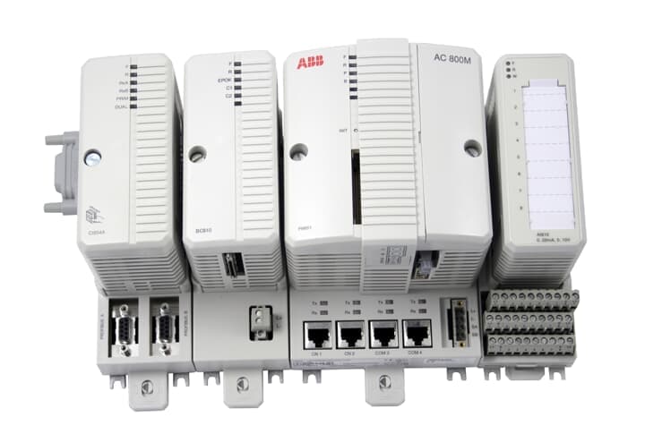 AC 800M by ABB is a modular controller designed for high-availability control applications in the process industry, featuring rich communication capabilities, redundancy options, and support for various I/O systems