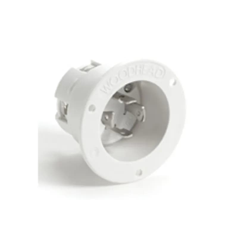 Safeway® Flanged Inlet with Locking Blade, 3 Pole/4 Wire, NEMA L14-30, 250V