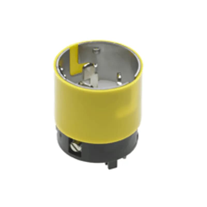 Watertite® Plug with Locking Blade, 3 Pole/4 Wire, Non-NEMA, 250V, Cord Grip Body Size F5