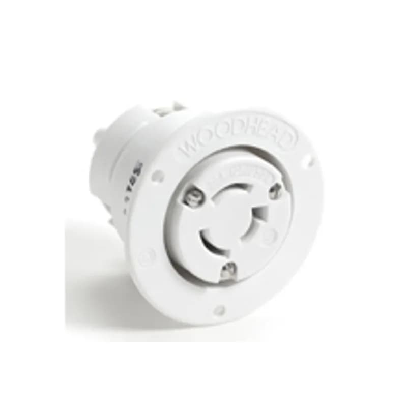 Safeway® Flanged Receptacle with Locking Blade, 4 Pole/5 Wire, Non-NEMA, 250V