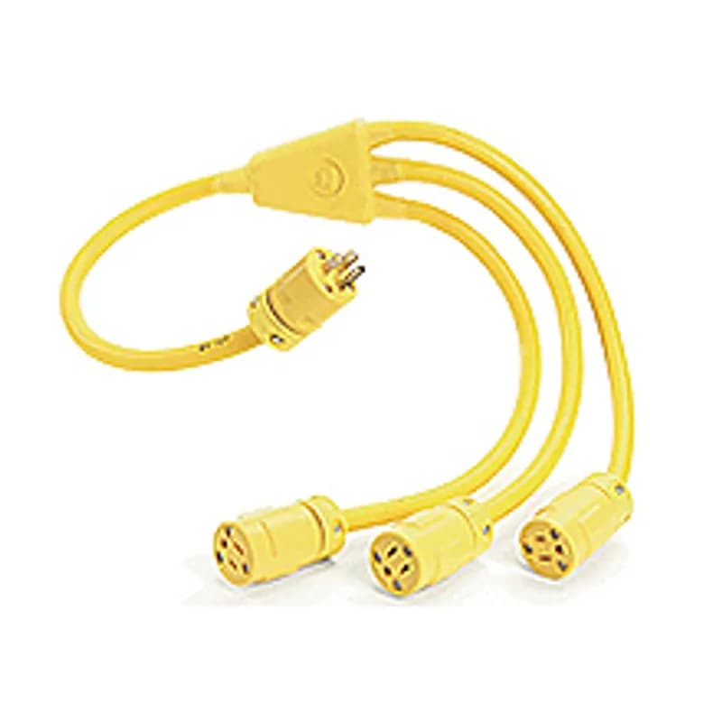 Super-Safeway® Standard Molded W Cordset, 2 Pole/3 Wire SOOW Cordset, Cordset Length 0.91m (3.0' ), NEMA 5-20, 125V