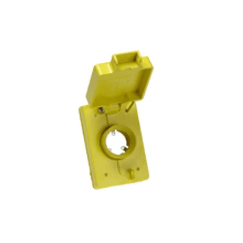 Watertite® Replacement Covers for FS/FD Box, NEMA 5-15, Single 15, 20A Straight Blade Yellow
