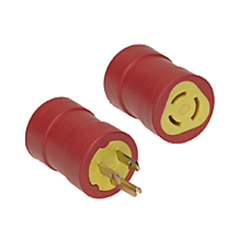 Safeway® Adapter Non-NEMA Receptacle - Female End 15A/125V, Non-NEMA 5-15 Plug - Male End, 15A/125V