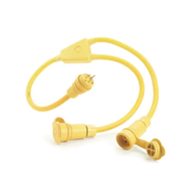 Watertite® Standard Molded Y Cordset, 2 Pole/3 Wire, Cordset Length 0.91m (3.0' ), NEMA 6-20, 250V