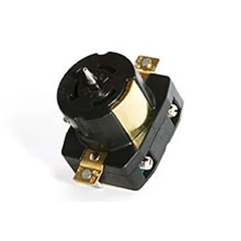 Safeway® Single Receptacle with California Style Locking Blade, 3 Pole/4 Wire, Non-NEMA, 125V