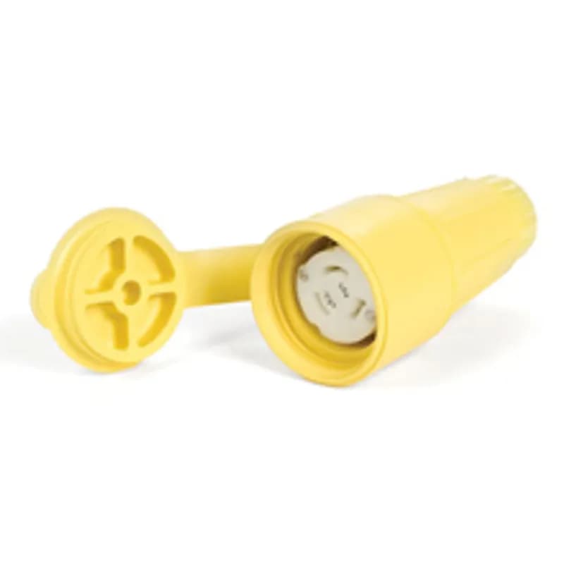 Watertite® Connector with California Style Locking Blade, 2 Pole/3 Wire, Non-NEMA, 480V, Cord Grip Body Size F5