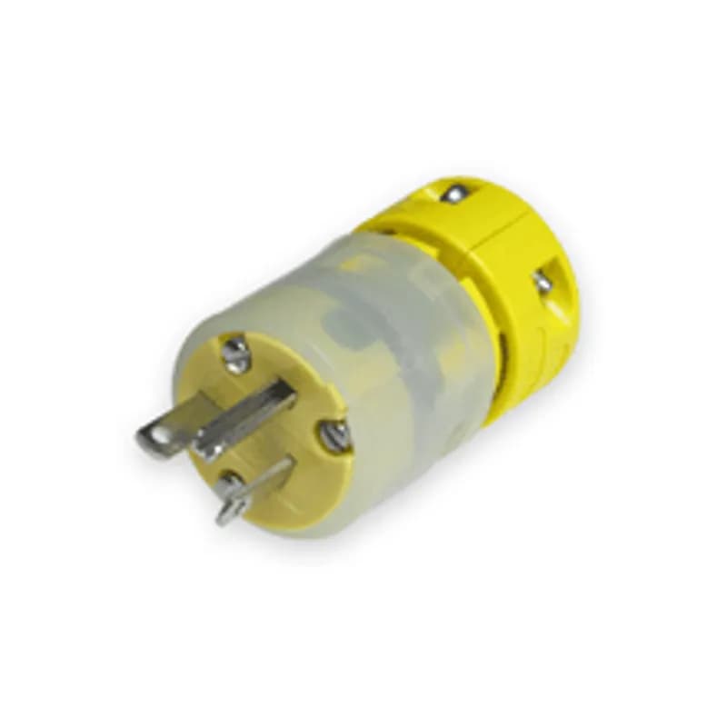 Super-Safeway® Monitoring Plug, 2 Pole/3 Wire, NEMA 5-20, 125V, Cord Grip Body Size F2