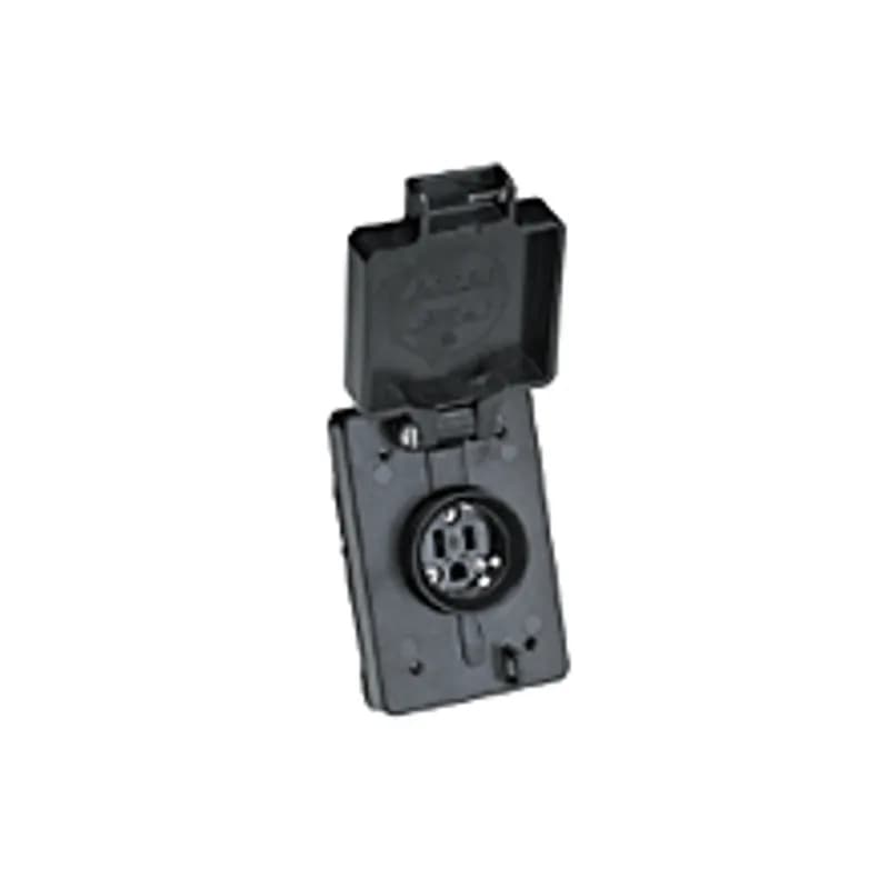 Watertite® Extra Hard Outdoor Receptacle with Locking Blade, Single Flip Coverplate, 4 Pole/5 Wire, NEMA L21-20 208V, 3øY