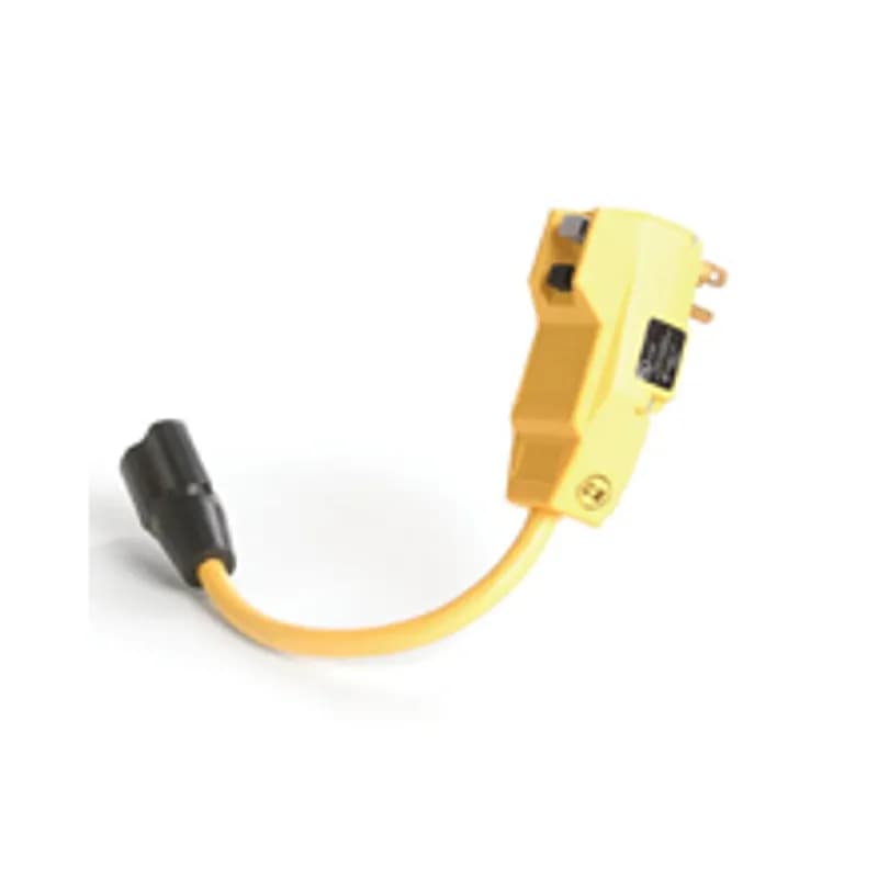 Woodhead 15054-1 - Safeway® Right-Angle Commercial GFCI, Manual Reset, Molded NEMA 5-15, 15A, 120V, 0.61m (2.0' )Cord Length