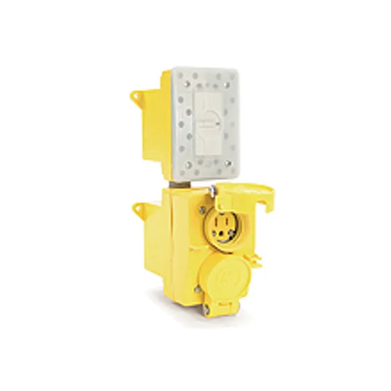 Watertite® Duplex GFCI Receptacle with Flip Lids, 2 Pole/3 Wire, NEMA 5-15, 125V
