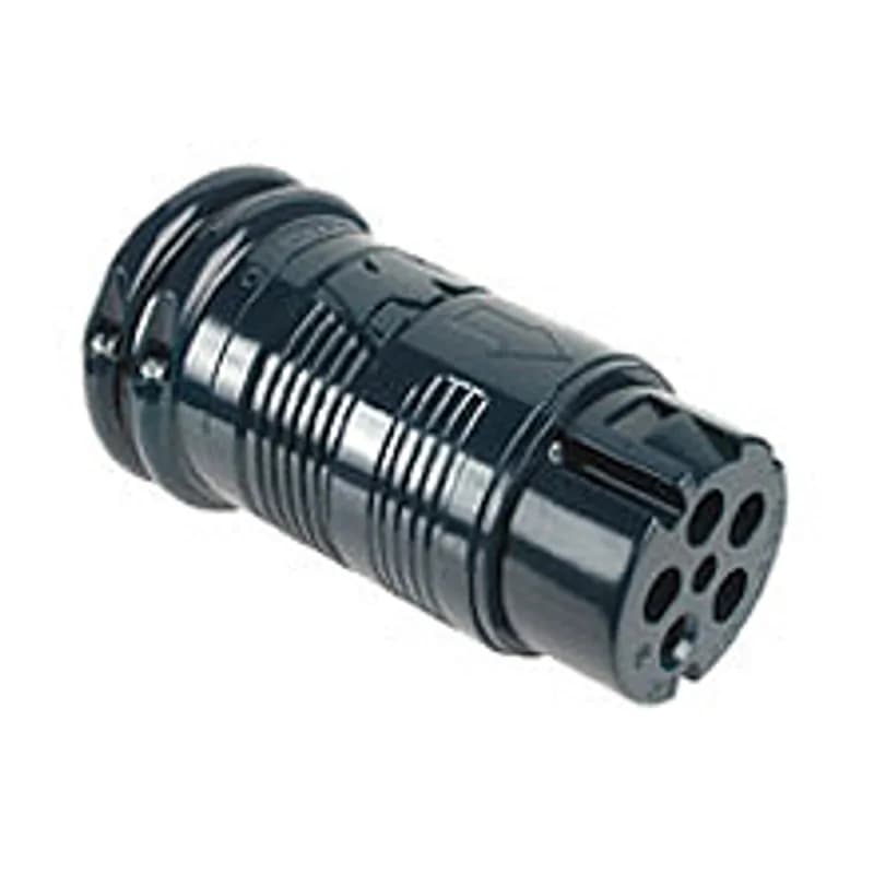 60 Amp Safeway® Pin & Sleeve Device, Exposition Connector, 4 Pole/5 Wire Grounding with Flat Cable