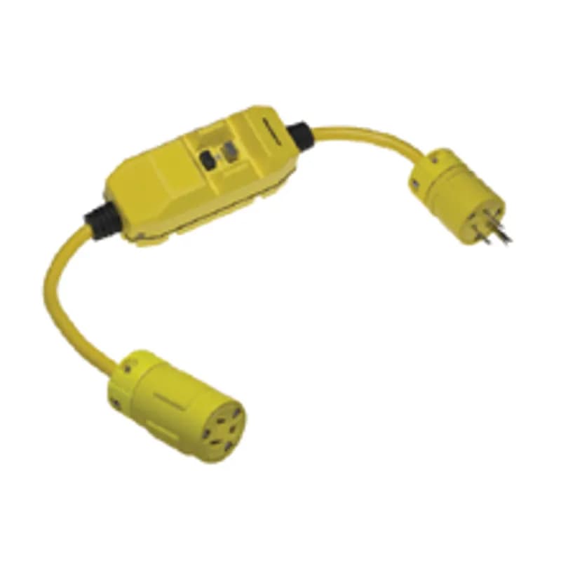 Woodhead 15051-50 - Safeway® In-Line Commercial GFCI, Manual Reset, NEMA 5-15, 15A, 120V, 15.24m (50.0' ) Cord Length