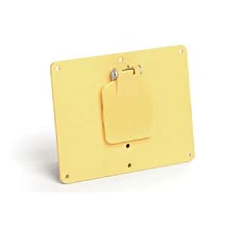 Super-Safeway® Multiple Outlet Coverplate, (1) Single Receptacle 43.69mm Hole Diameter 30A Locking with Flip Lids