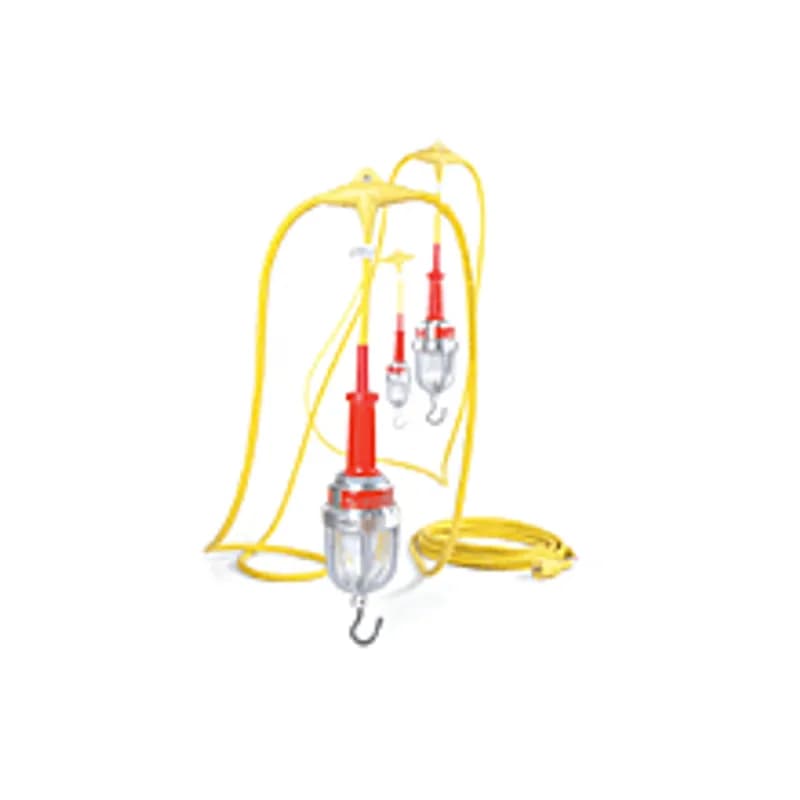 Woodhead 340510A - Haztex® Hazardous and Wet Location Stringlight 100W with 5 Lamps 12/3 SOOW 19.81m (65.0' )Length