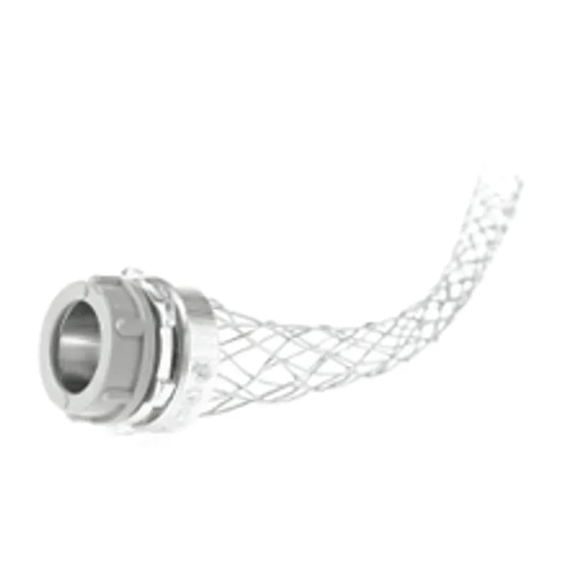 Dust-Tight Strain Relief Wide Range Grip, 1/2" NPT, Straight Male, Cable Diameter 7.62-10.92mm (.300-.430"), Non-Insulated, Approximate Break Strength 136.08kg (300 lbs)